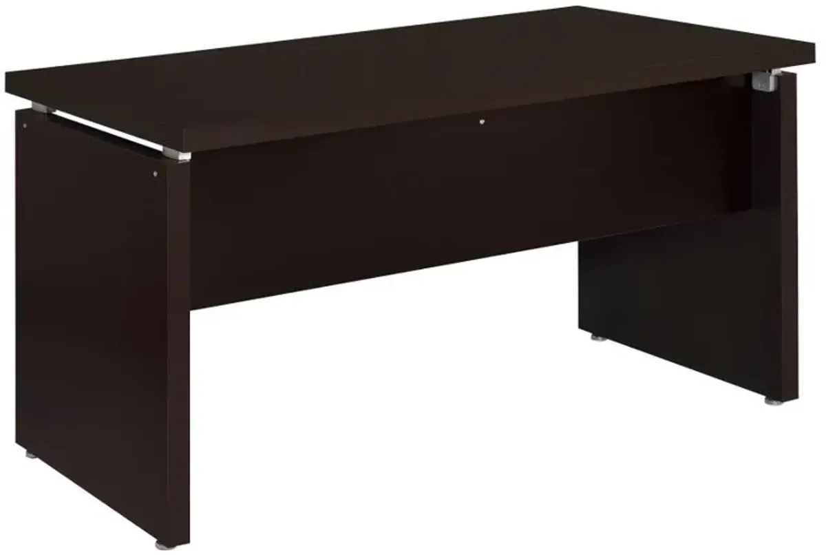 Skylar Engineered Wood L-Shape Computer Desk Cappuccino