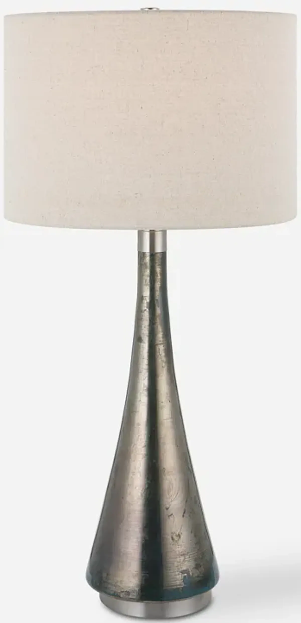Contour Metallic Glass Table Lamp