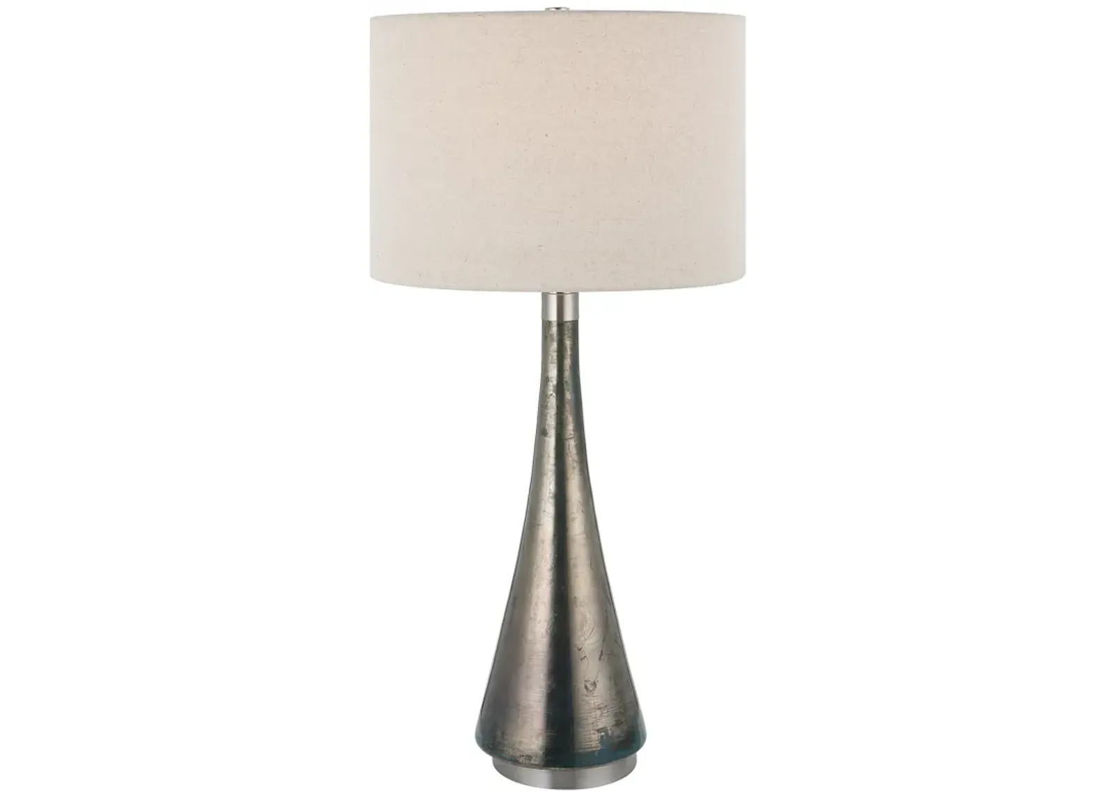 Contour Metallic Glass Table Lamp