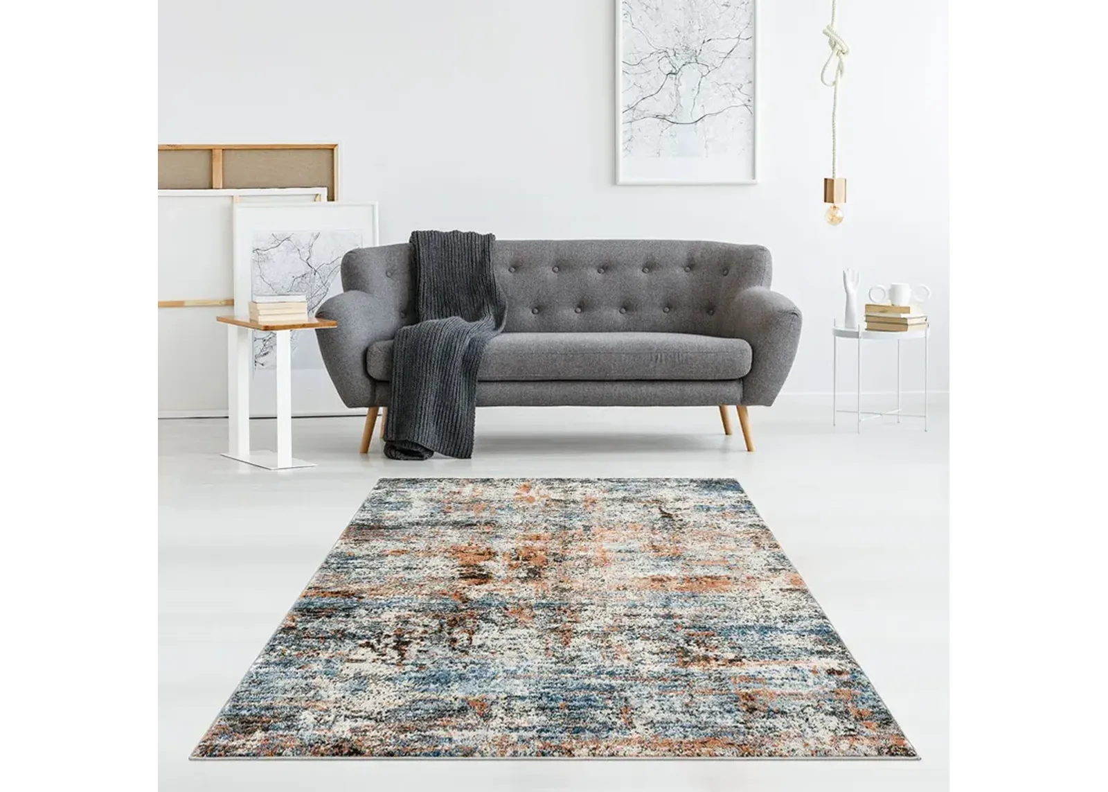 Madison Park Newport Multi Abstract Area Rug