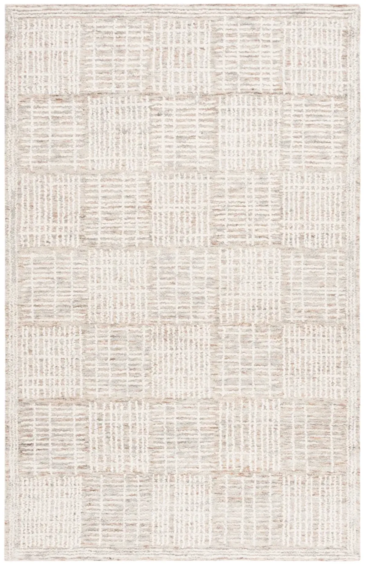 ABSTRACT Hand Tufted 6' x 9' area rug