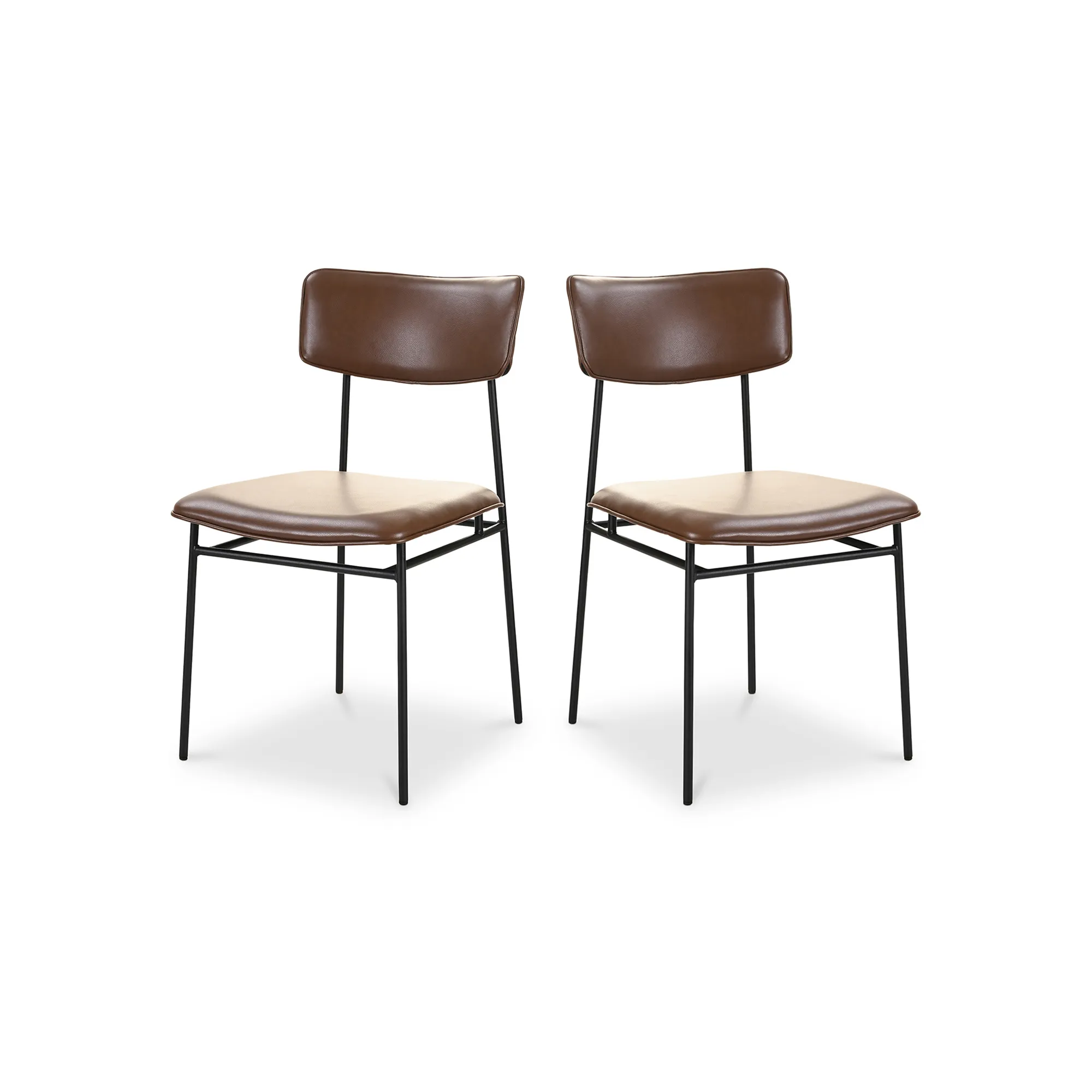 SAILOR DINING CHAIR DARK BROWN-SET OF TWO