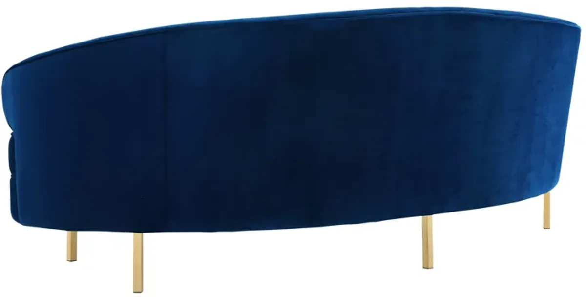 Baila Navy Velvet Sofa