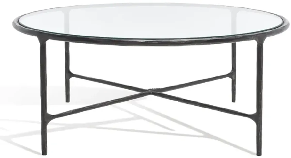 Jessa Round Metal Coffee Table