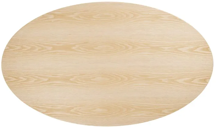 Lippa 60" Oval Wood Grain Dining Table