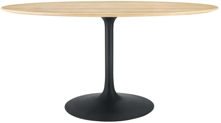 Lippa 60" Oval Wood Grain Dining Table