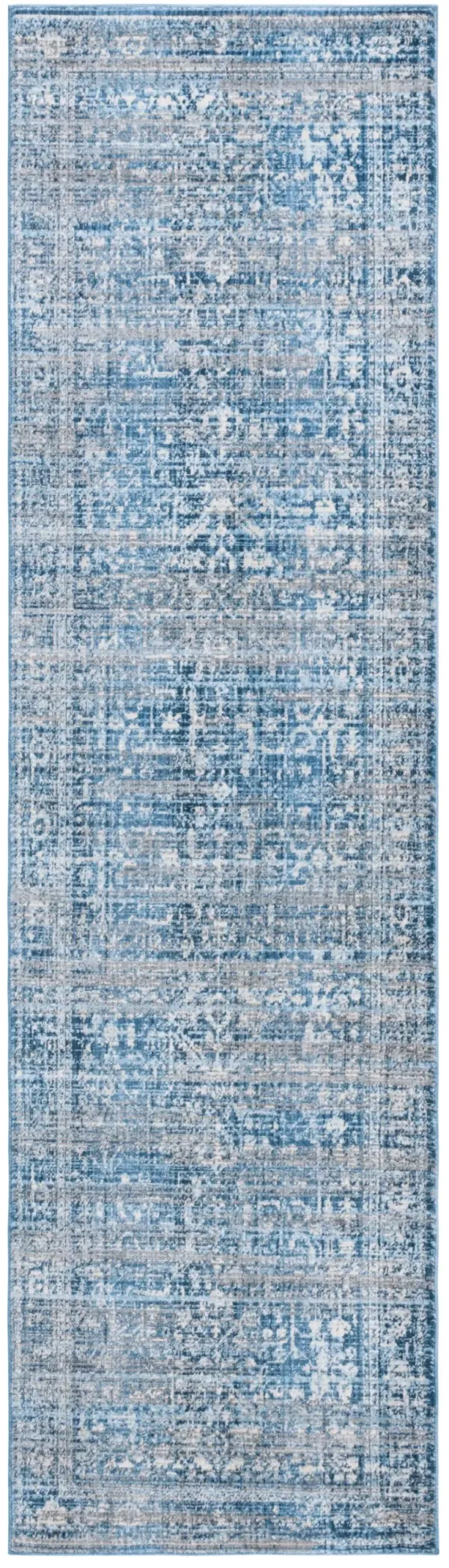 VINTAGE PERSIAN 427 NAVY  2'-2' x 10' Runner Rug