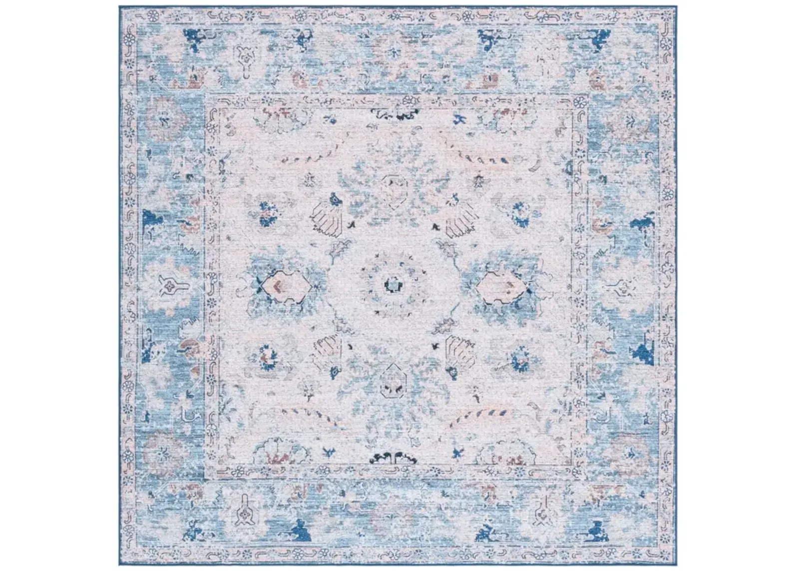 ARIZONA 908 BLUE  6' x 6' Square Square Rug