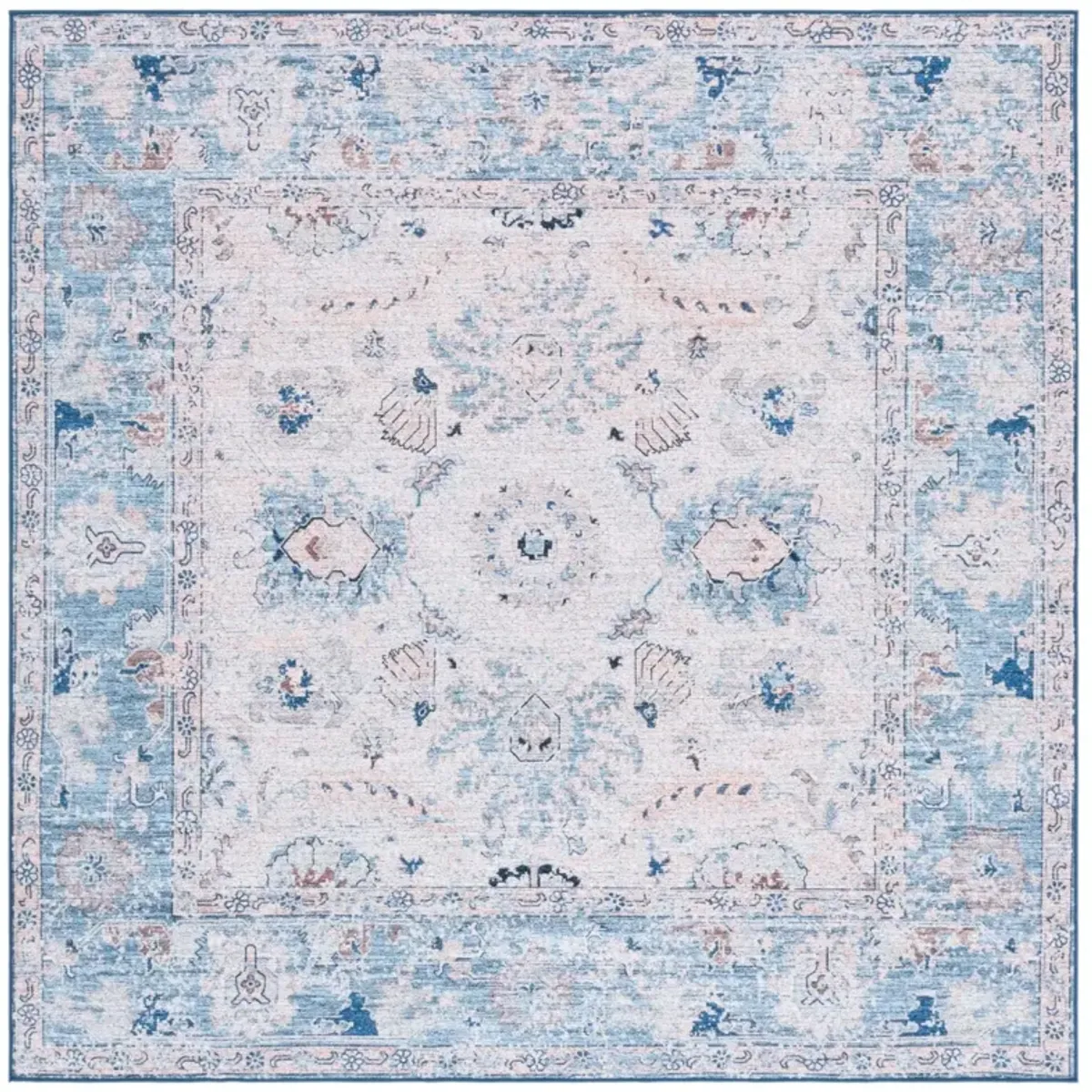 ARIZONA 908 BLUE  6' x 6' Square Square Rug