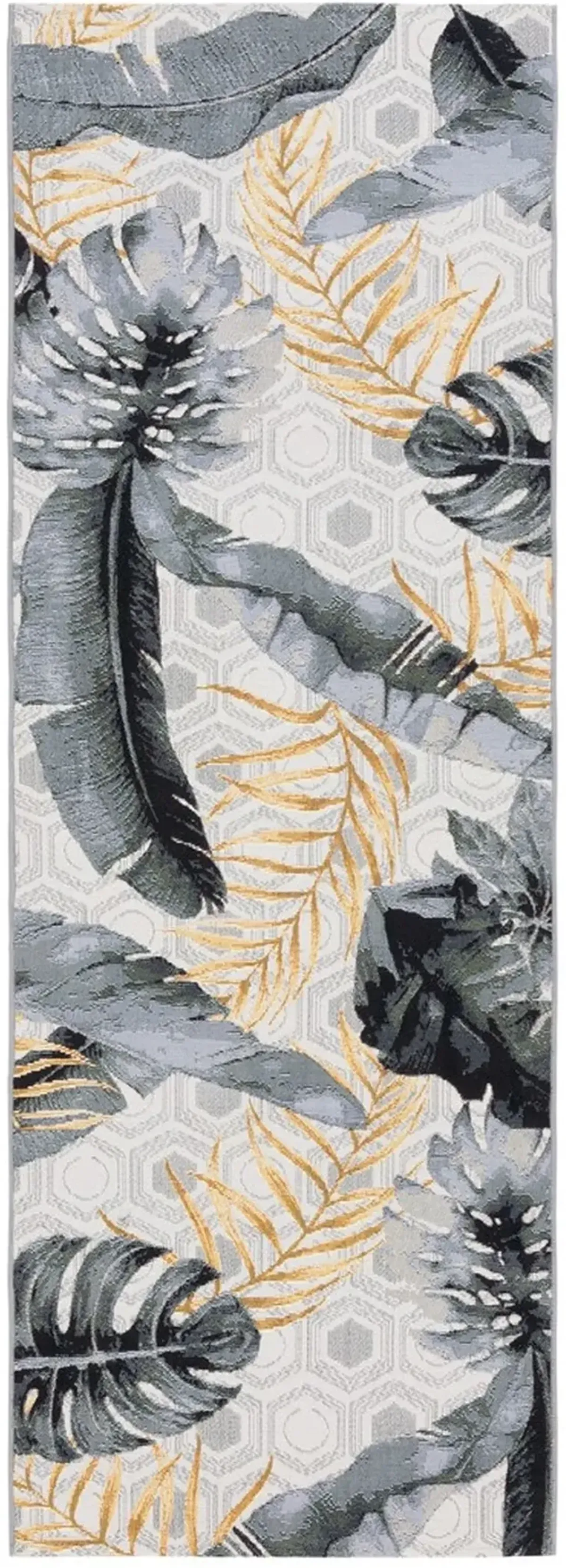 BARBADOS 524 Grey 2'-8' x 10'-5' Runner Rug