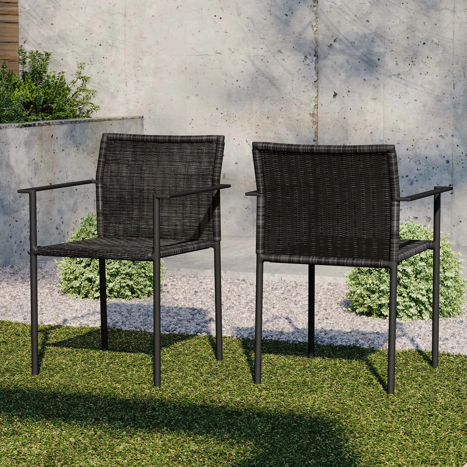 Lagoon Outdoor Patio Dining Armchair - Set of 2