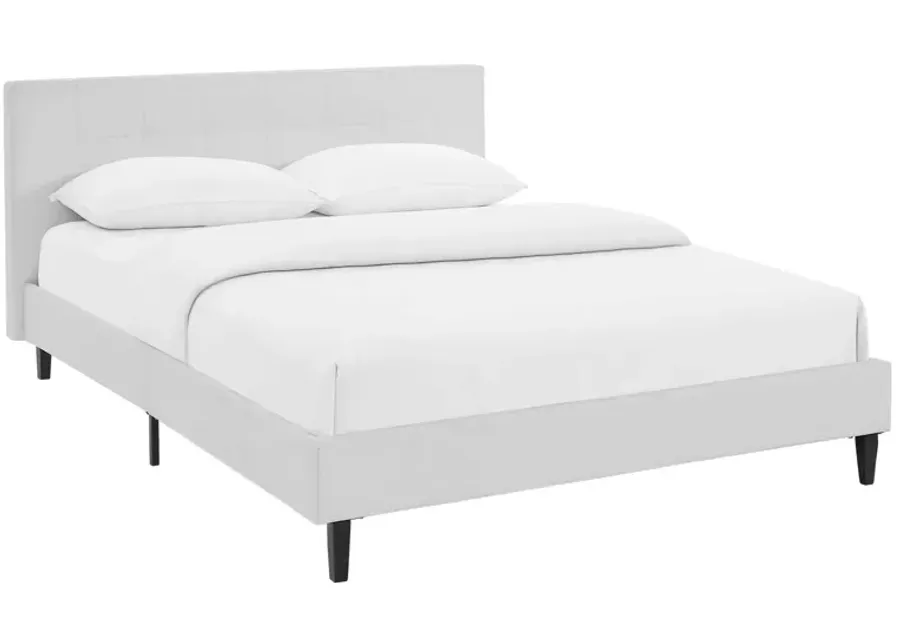 Linnea Full Faux Leather Bed