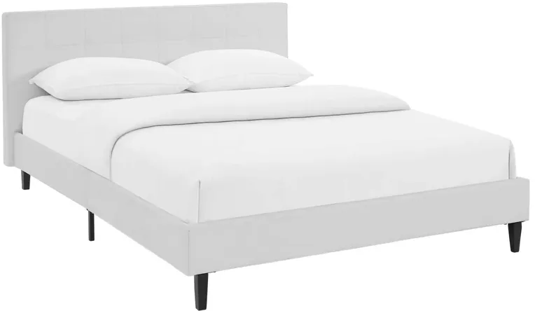 Linnea Full Faux Leather Bed