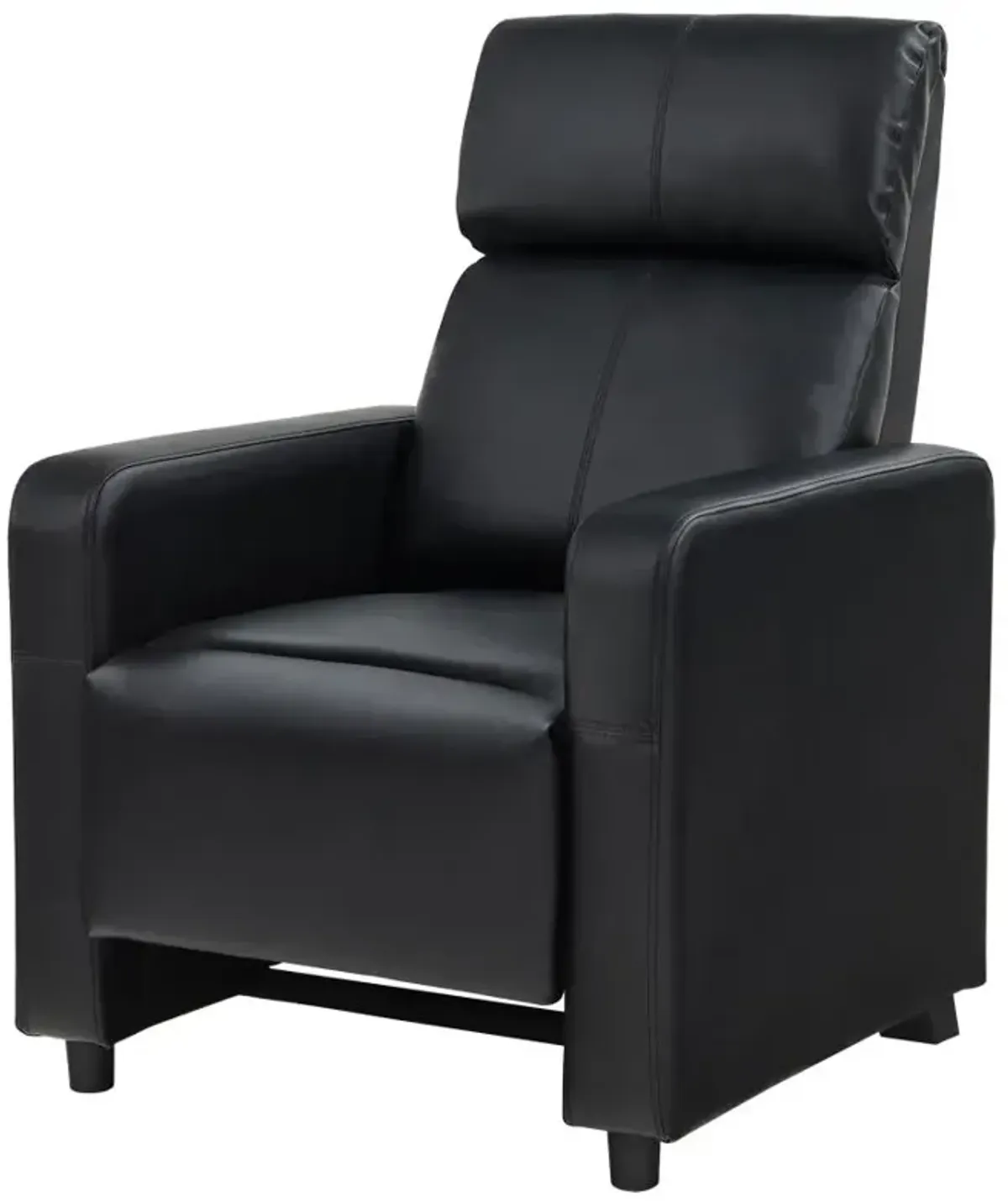 Toohey Home Theater Push Back Recliner Black