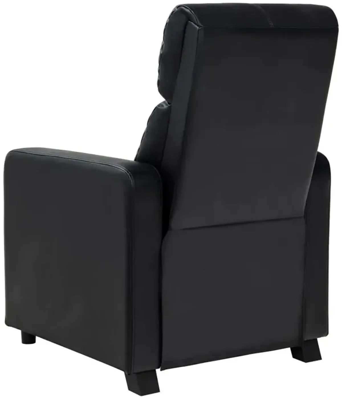 Toohey Home Theater Push Back Recliner Black