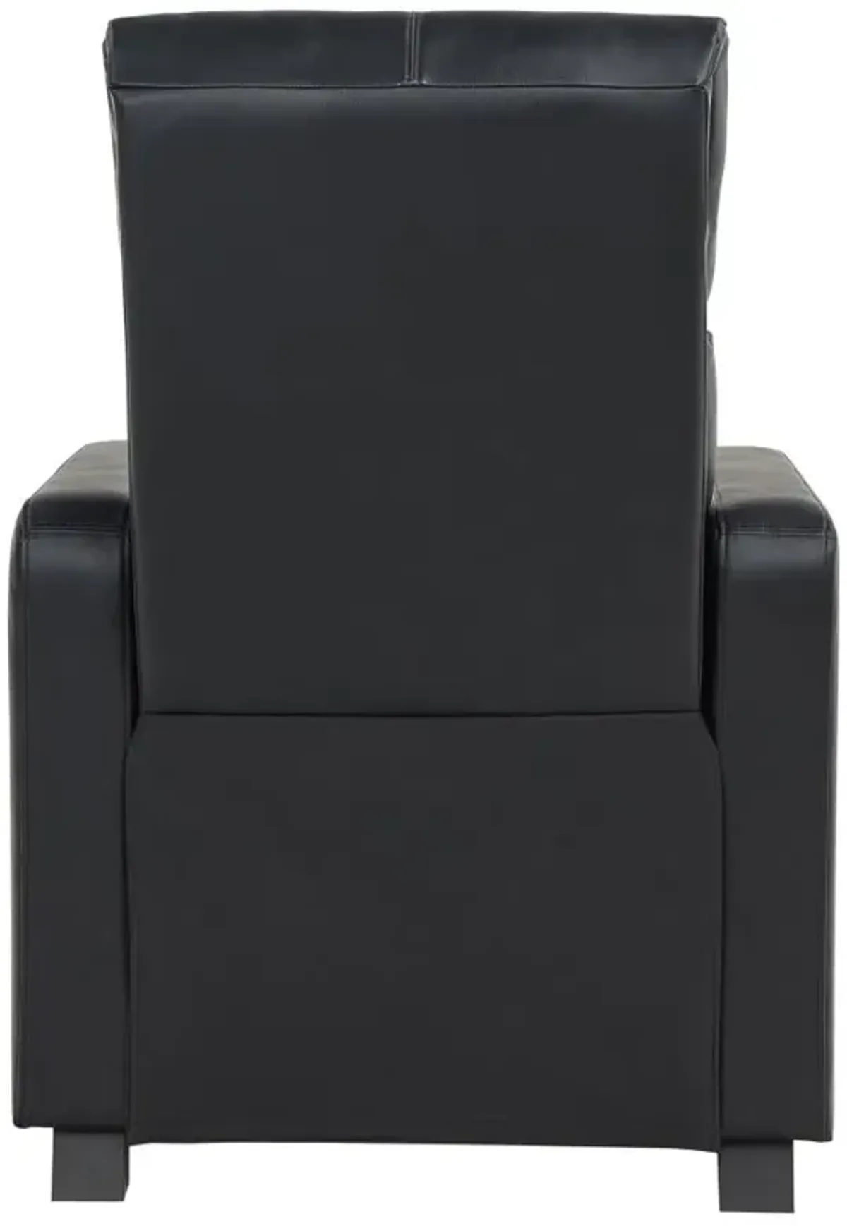 Toohey Home Theater Push Back Recliner Black