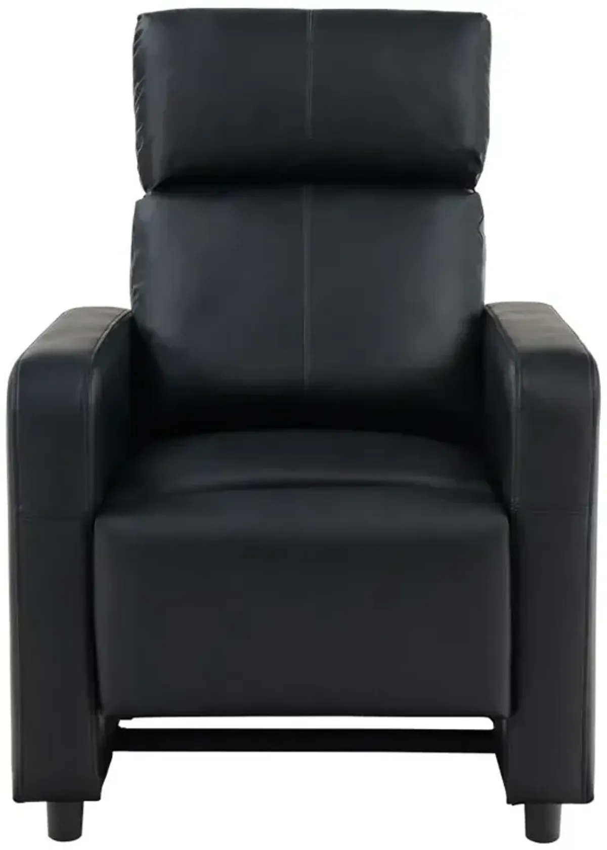 Toohey Home Theater Push Back Recliner Black