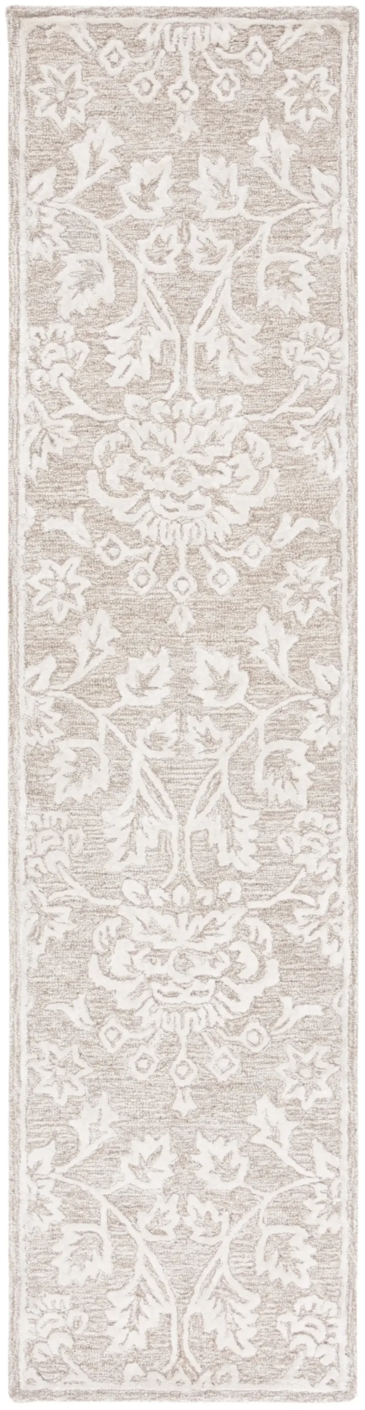 GLAMOUR 551 BEIGE  2'-3' x 9' Runner Rug