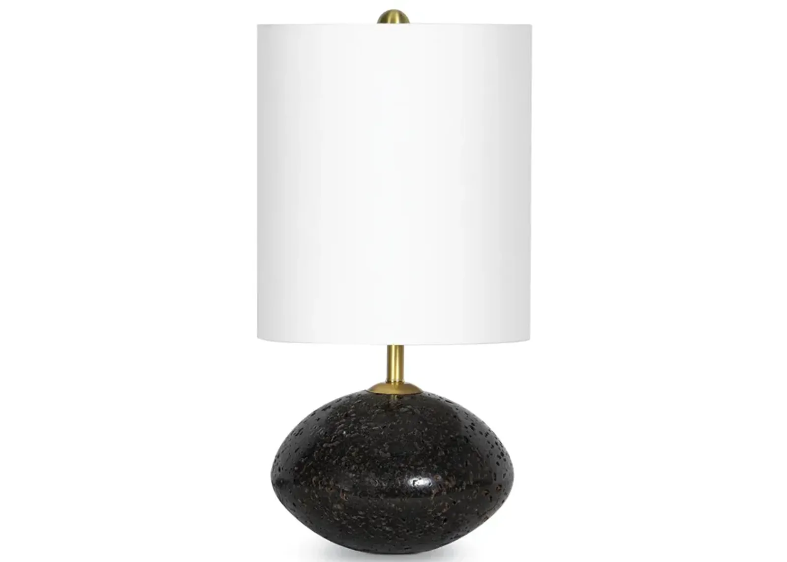 Nyx Travertine Mini Lamp (Black)