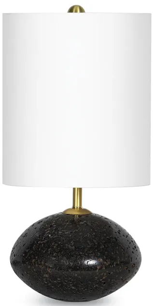 Nyx Travertine Mini Lamp (Black)