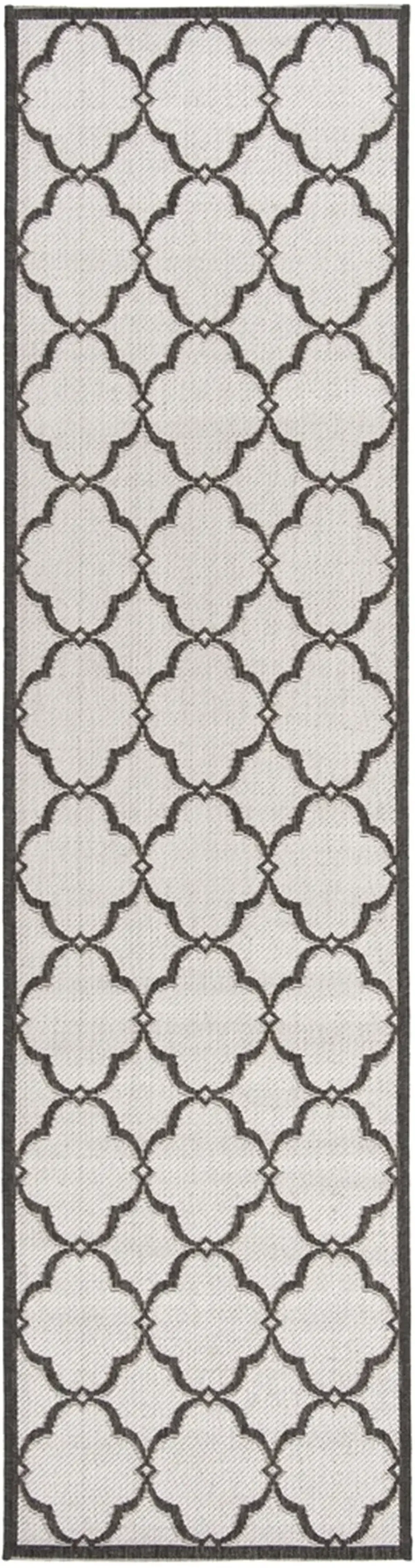 BEACH HOUSE 125 Grey 2'-2' X 10' Runner Rug