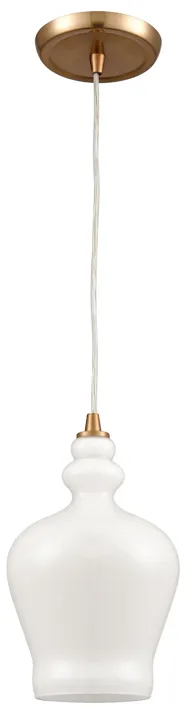 Menlow Park 6" Wide 1-Light Mini Pendant - Satin Brass