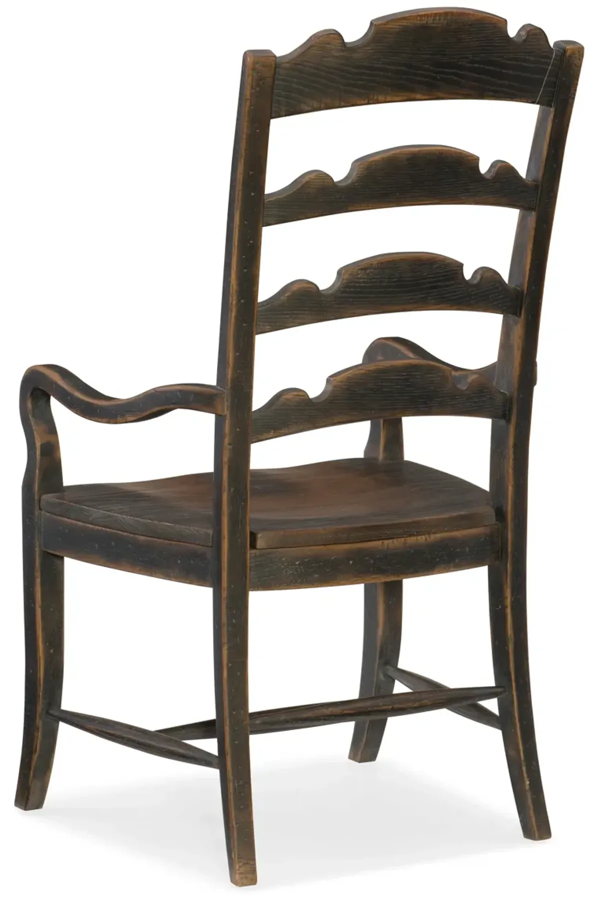 Hill Country Twin Sisters Ladderback Arm Chair