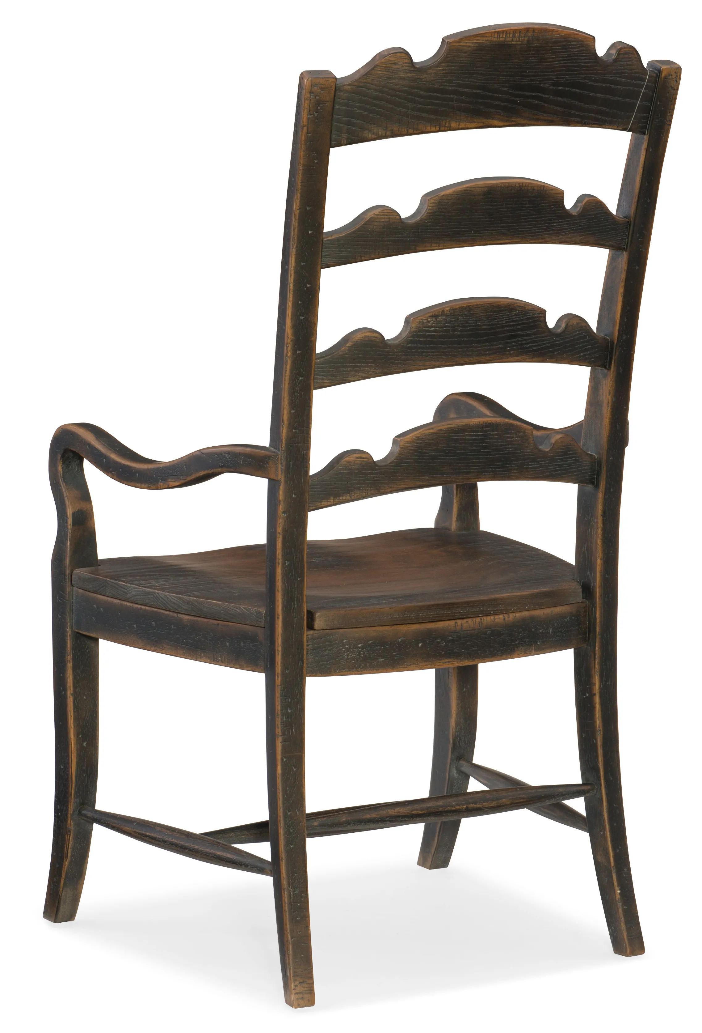 Hill Country Twin Sisters Ladderback Arm Chair - Set of 2