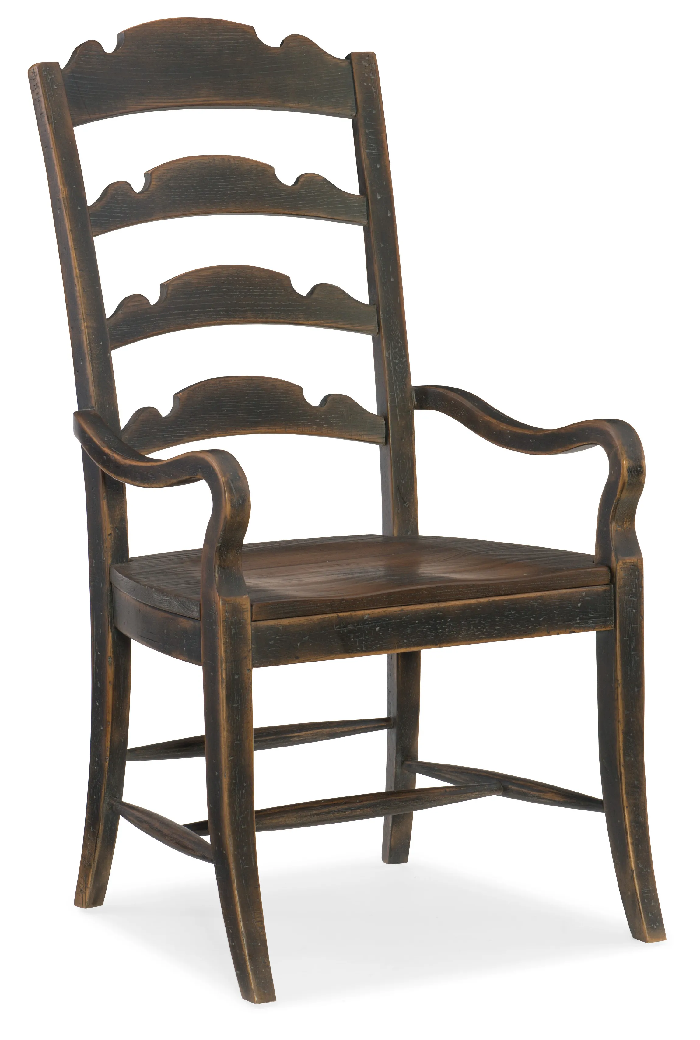 Hill Country Twin Sisters Ladderback Arm Chair - Set of 2