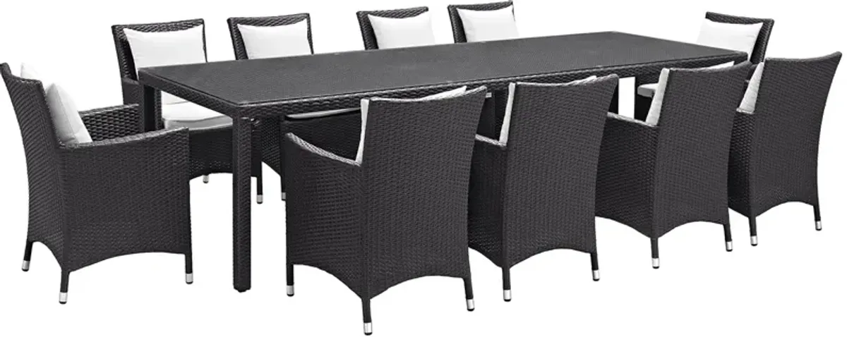 Convene 11 Piece Outdoor Patio Dining Set