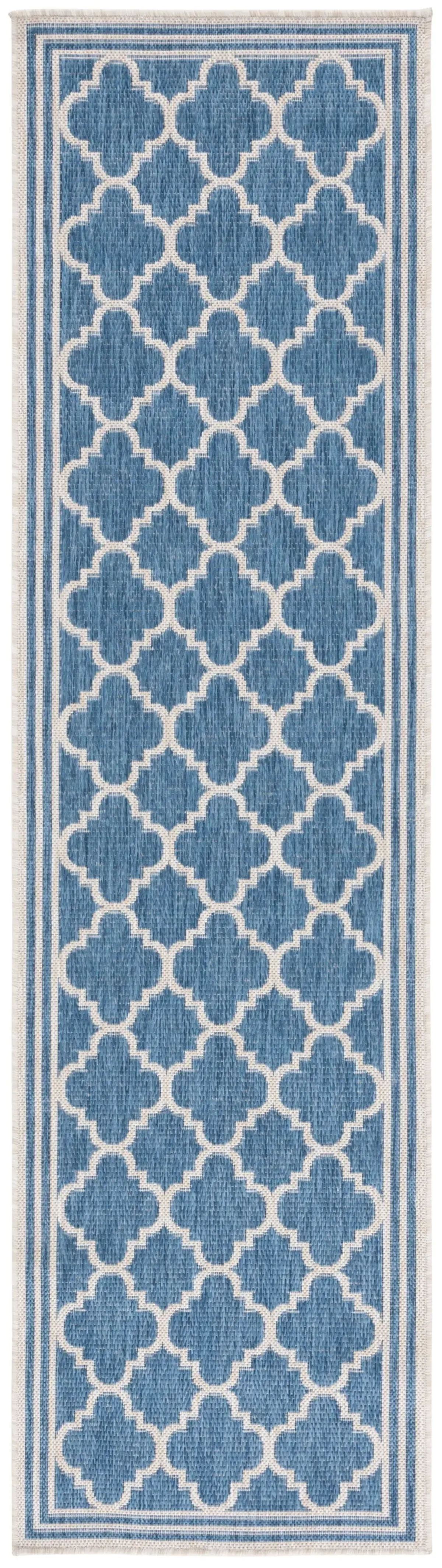 BEACH HOUSE 266 BLUE  2'-2' x 10' Runner Rug