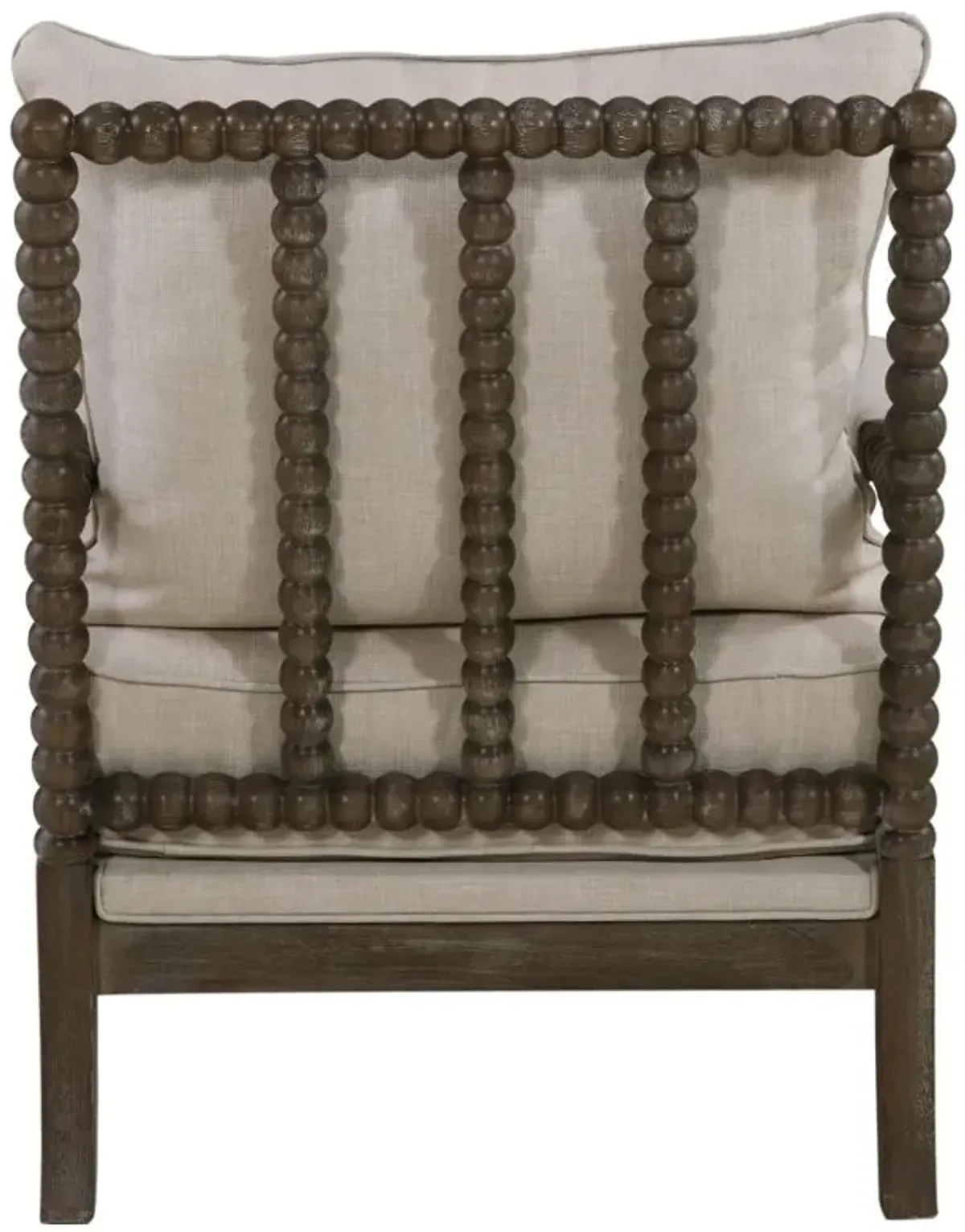 Adolfo Cushion Back Accent Chair Beige And Natural