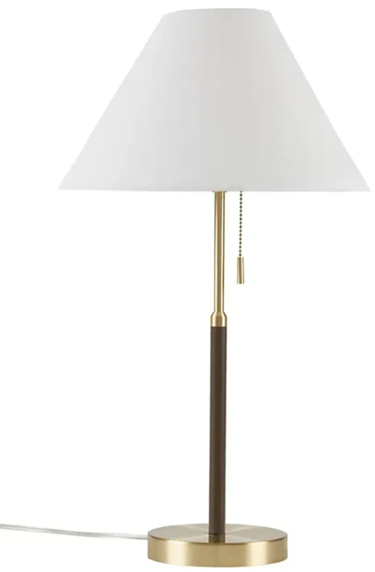 INK+IVY Bromley Gold/Brown Two Tone Pull-chain Table Lamp