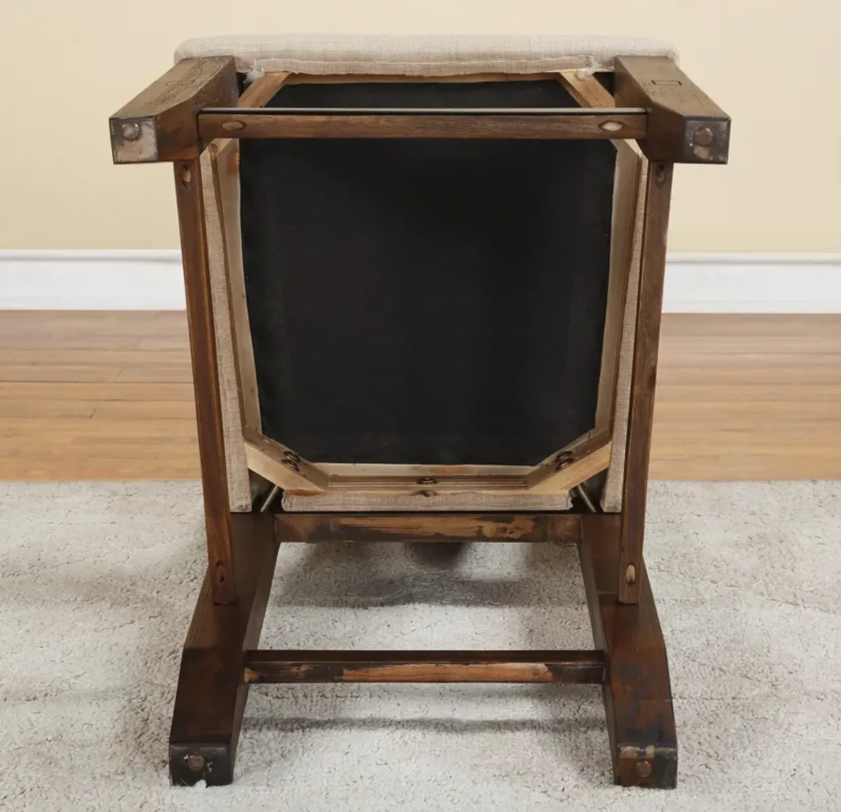 Meadow Wicker Dining Chair in Brick Brown