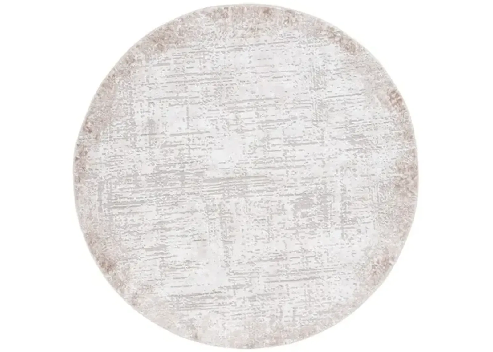 PARKER 101 Grey 6'-7' X 6'-7' Round Round Rug