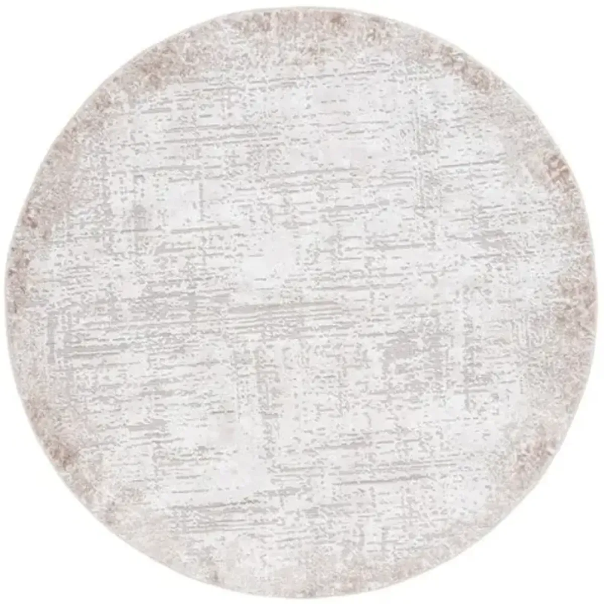 PARKER 101 Grey 6'-7' X 6'-7' Round Round Rug