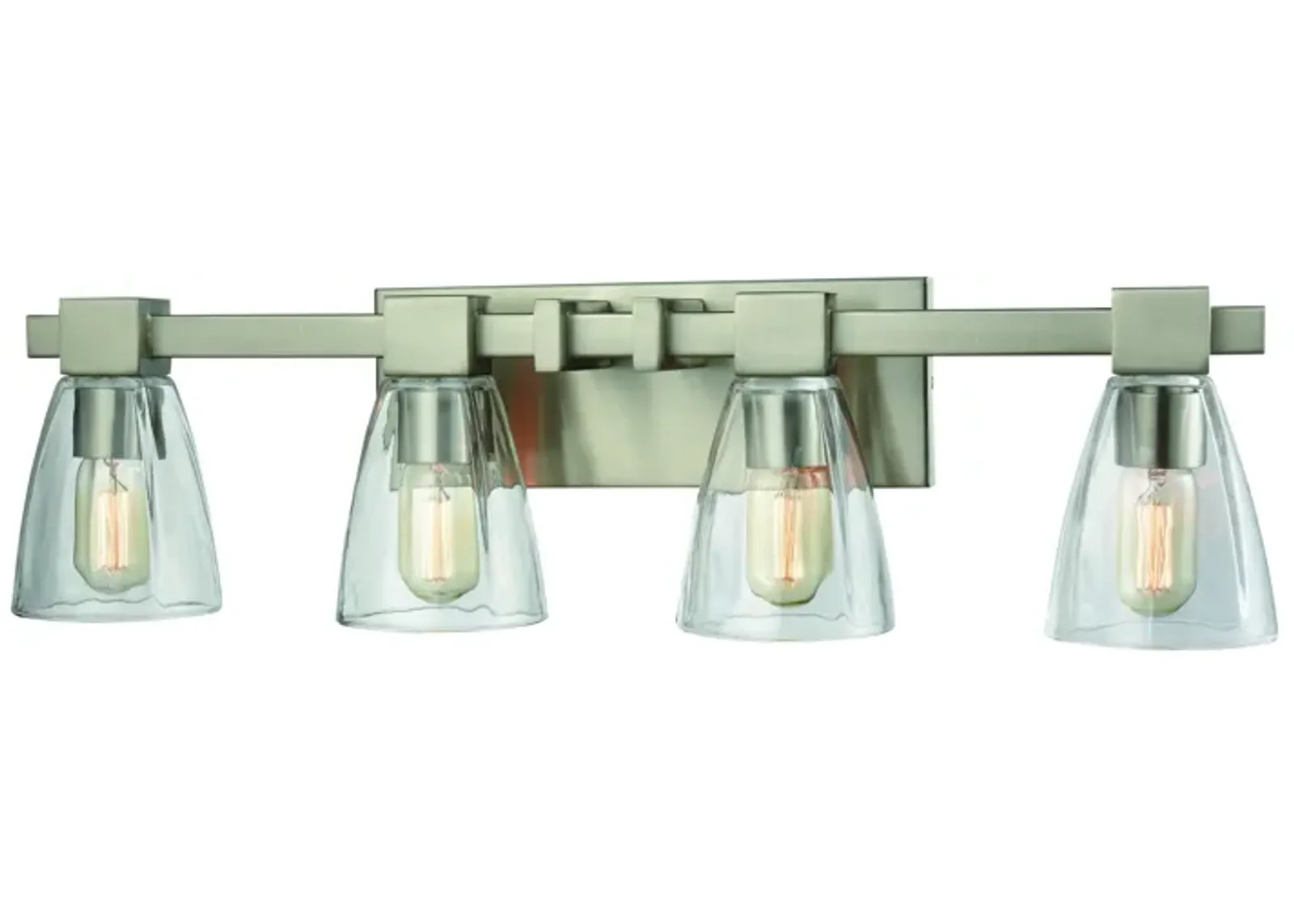 Ensley 28" Wide 4-Light Vanity Light - Satin Nickel