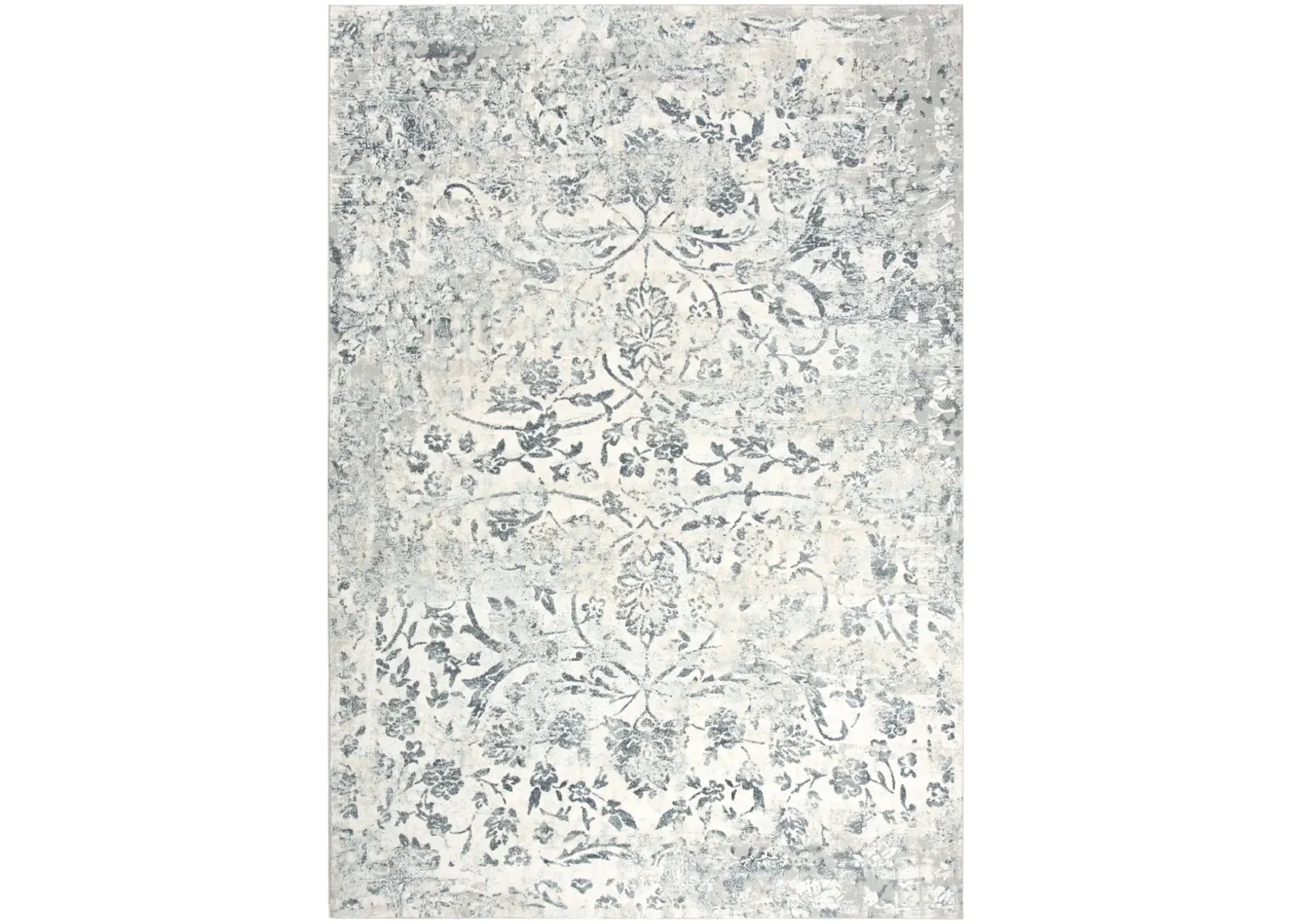 Chelsea Cream/Gray Vine/Scroll Polyester 3'11" x 5'6" Rectangle Rug