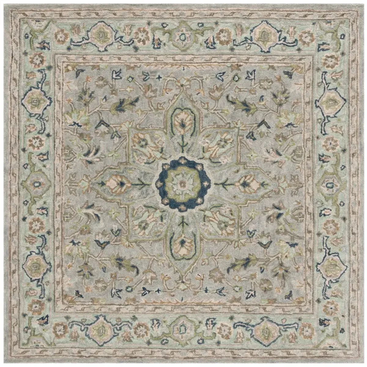 HERITAGE Hand Tufted 6' x 6' Square area rug