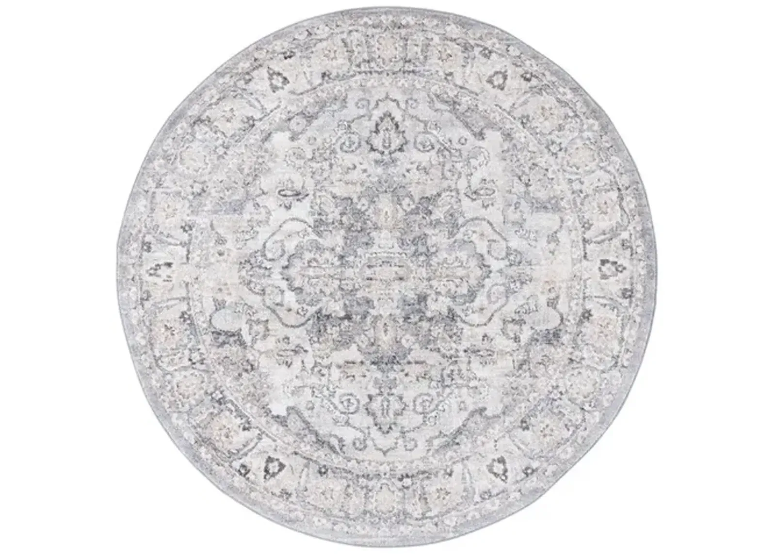 OPAL 470 Grey 6'-7' X 6'-7' Round Round Rug