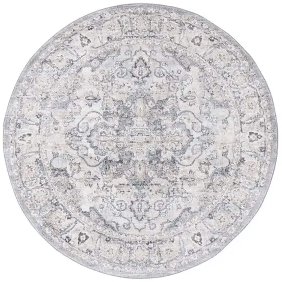 OPAL 470 Grey 6'-7' X 6'-7' Round Round Rug