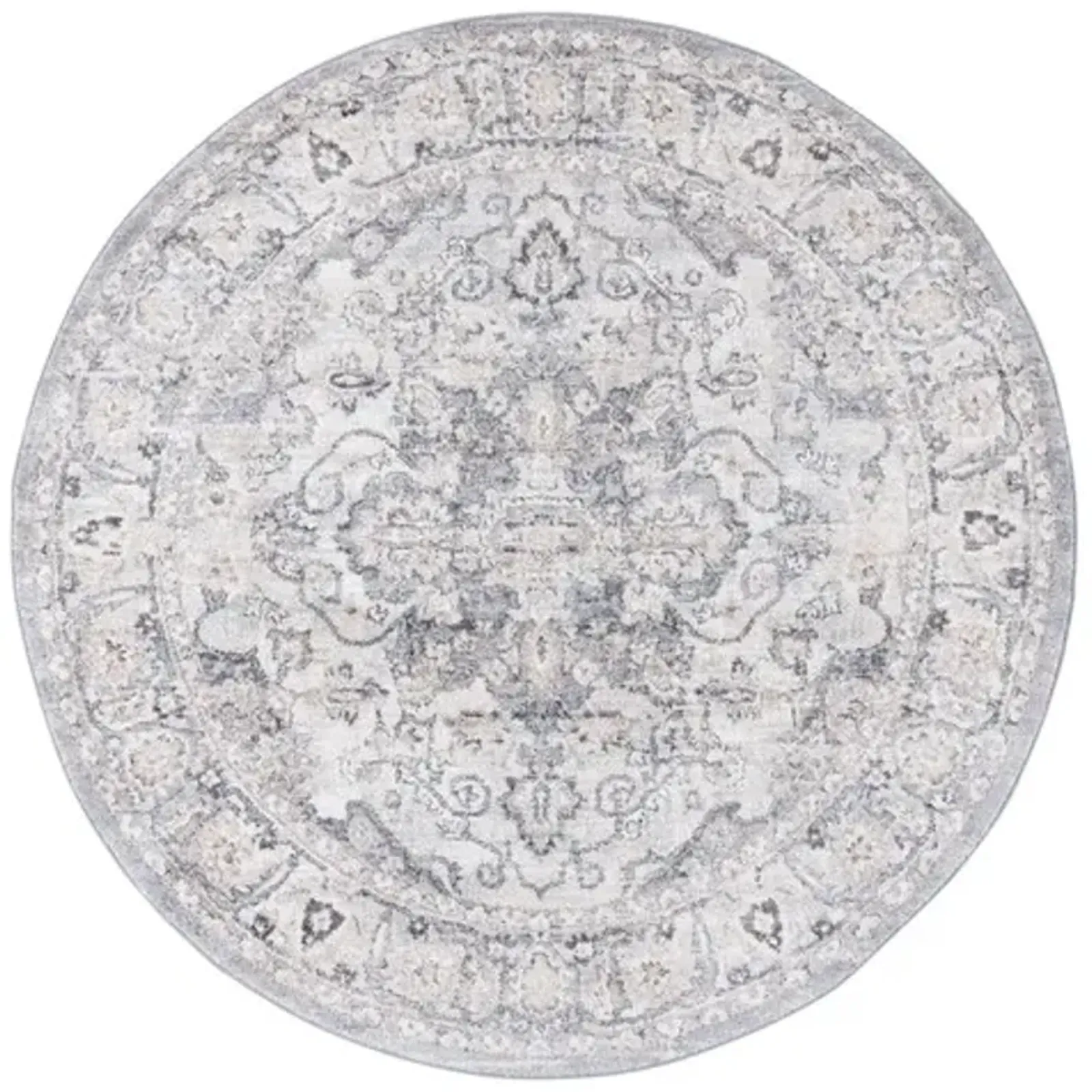 OPAL 470 Grey 6'-7' X 6'-7' Round Round Rug