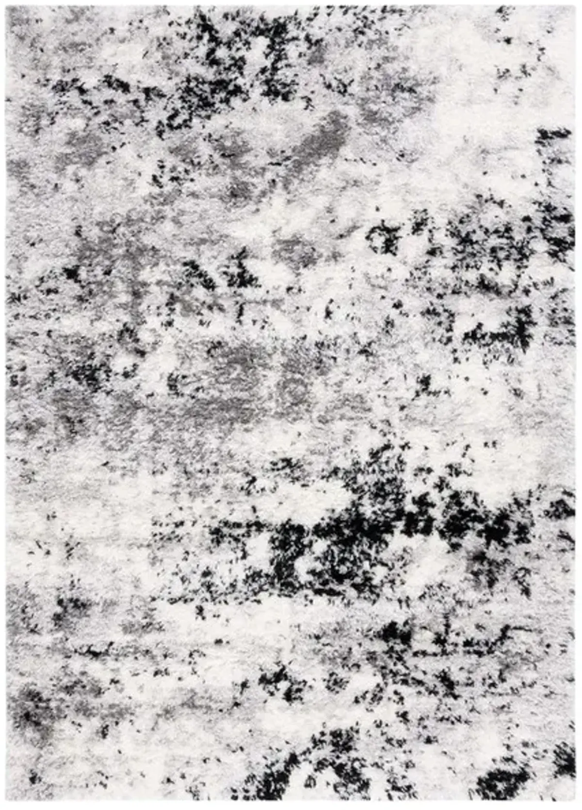 LINDSAY SHAG 556 Black 4' X 6' Small Rectangle Rug