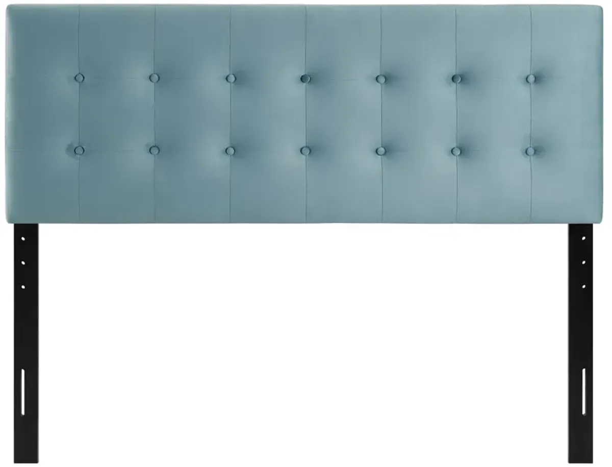 Emily Queen Biscuit Tufted Performance Velvet Headboard