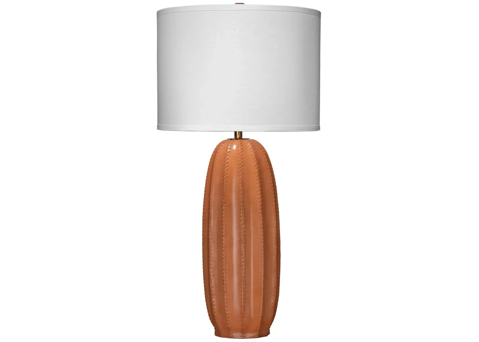 Beckham Leather Table Lamp, Tan