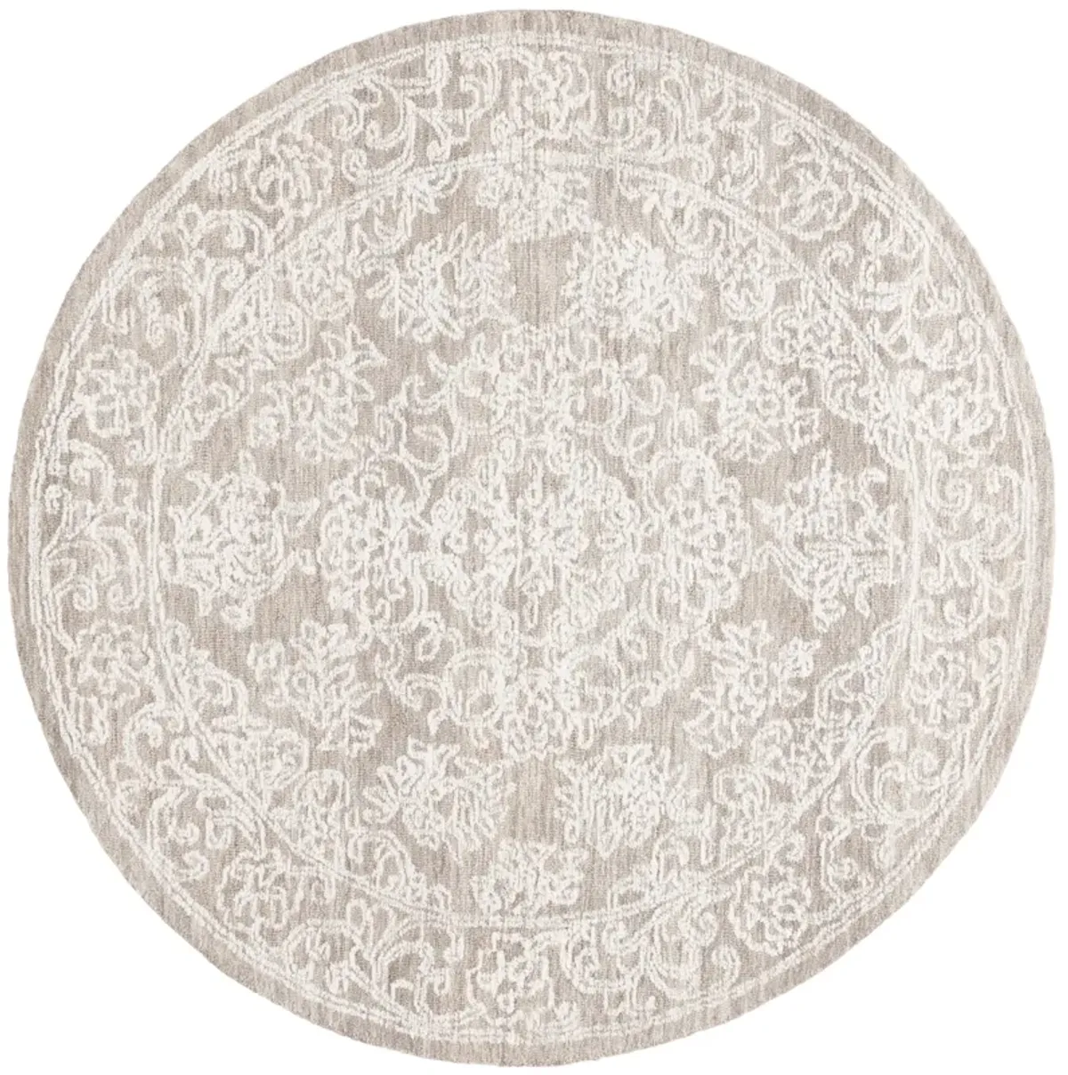 EBONY Hand Tufted 6' x 6' Round area rug