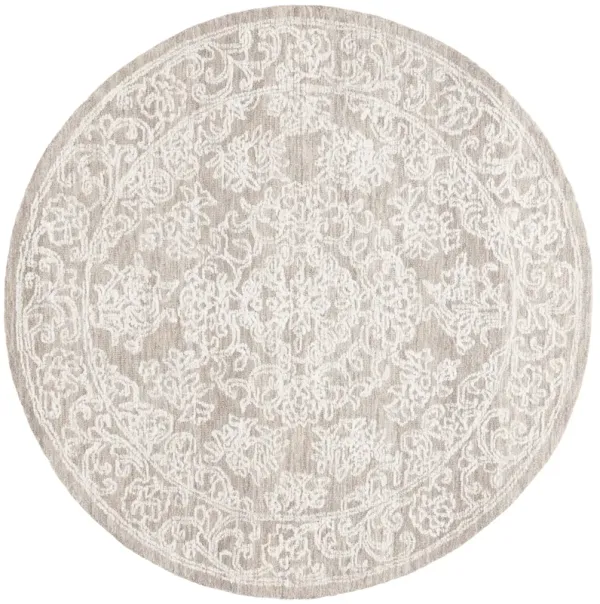 EBONY Hand Tufted 6' x 6' Round area rug