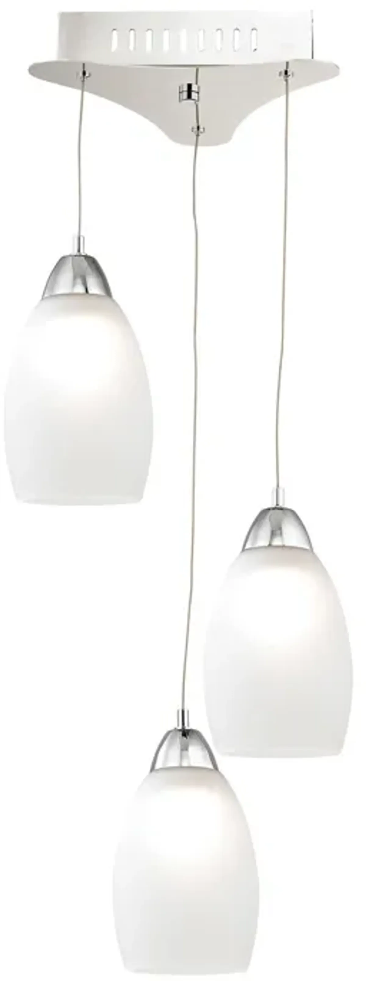 Buro 9" Wide 3-Light Mini Pendant - Chrome
