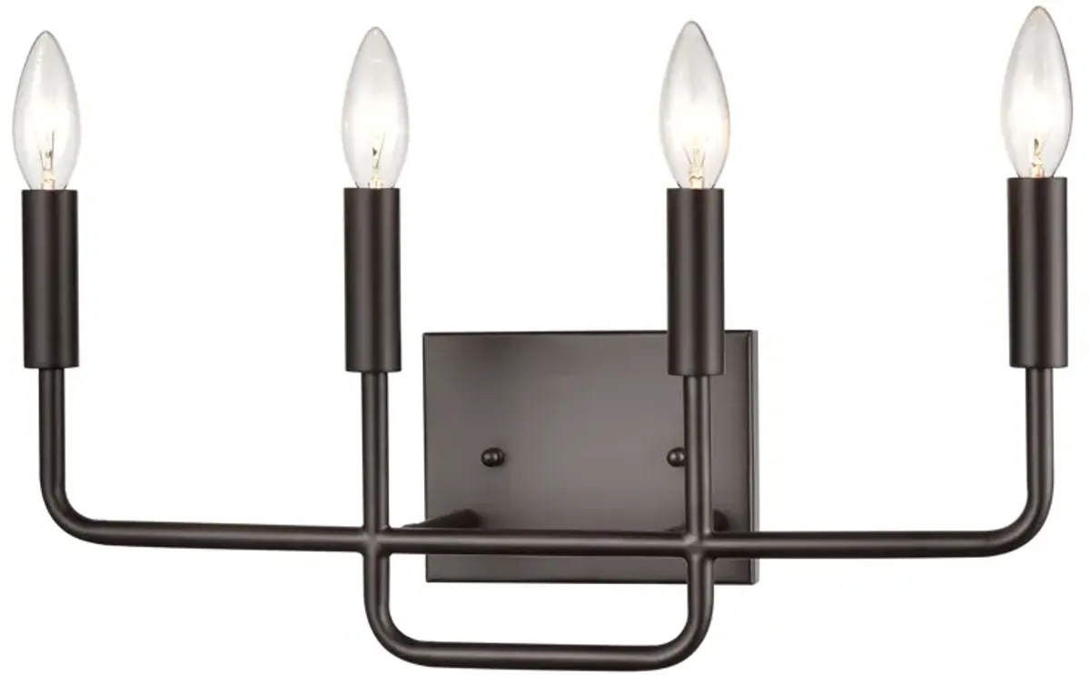 Park Slope 18.5" Wide 4-Light Vanity Light - Oil Rubbed Bronze