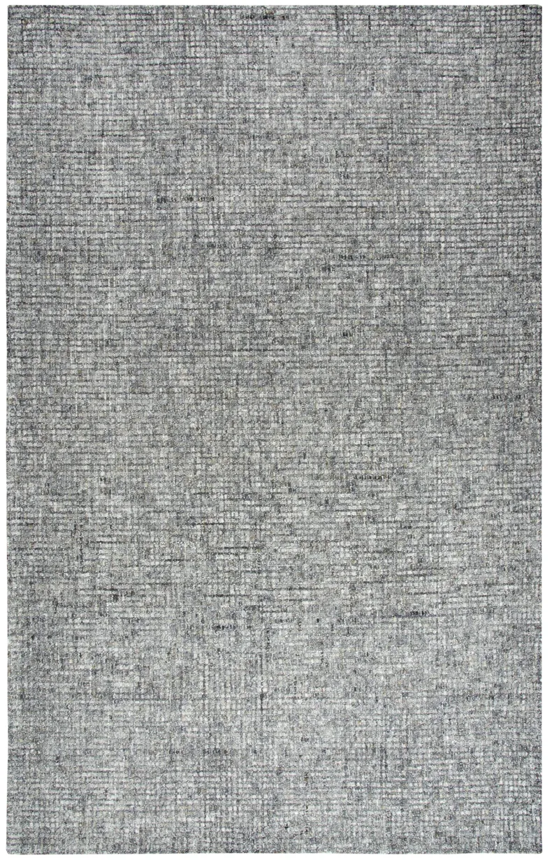 Talbot Dark Gray Tweed Wool 8' x 11' Rectangle Rug